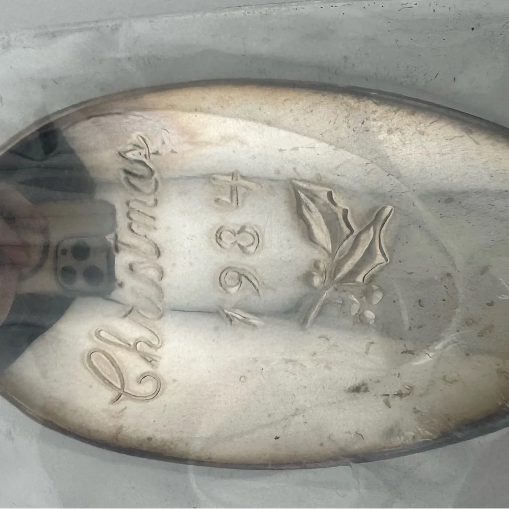 Reed & Barton Shepherd Boy‎ Christmas 1984 Engraved Spoon NIB